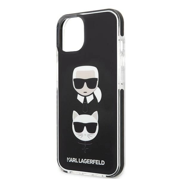 KARL LAGERFELD KARL&CHOUPETTE HEAD COVER TIL IPHONE 13 - SORT