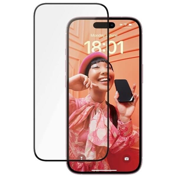 PANZERGLASS CERAMIC PROTECTION KERAMISK GLAS TIL IPHONE 15 MED POSITIONER