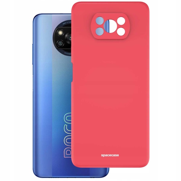 Spacecase Silikonecase Poco X3 Pro Nfc Red För Telefon