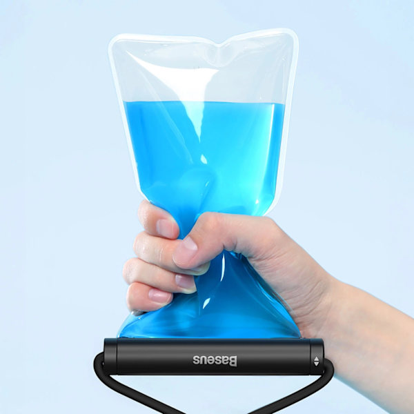 BASEUS AQUAGLIDE BS-PC030 ETUI VANDTÆT IPX8 MED CYLINDRISK LÅS - SORT
