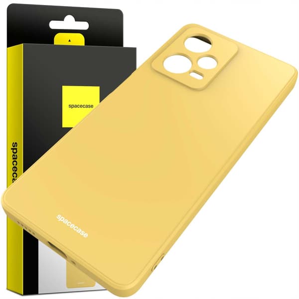 Spacecase Silikonfodral För Xiaomi Redmi Note 12 Pro 5G Yellow
