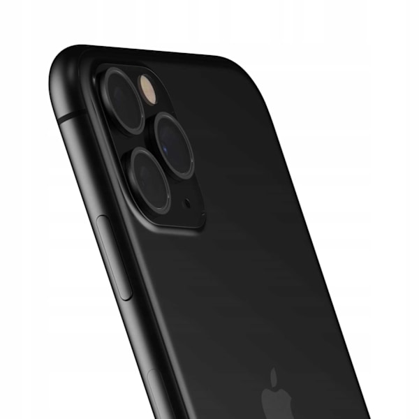 Spacecase Härdat Glas Quickfit-Kamera För Iphone 11 Pro Max 12 Svart