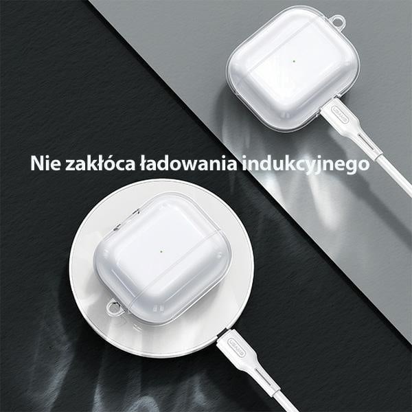 USAMS Skyddsfodral för AirPods 3 transparent svart/transparent svart BH740AP02 (US-BH740)