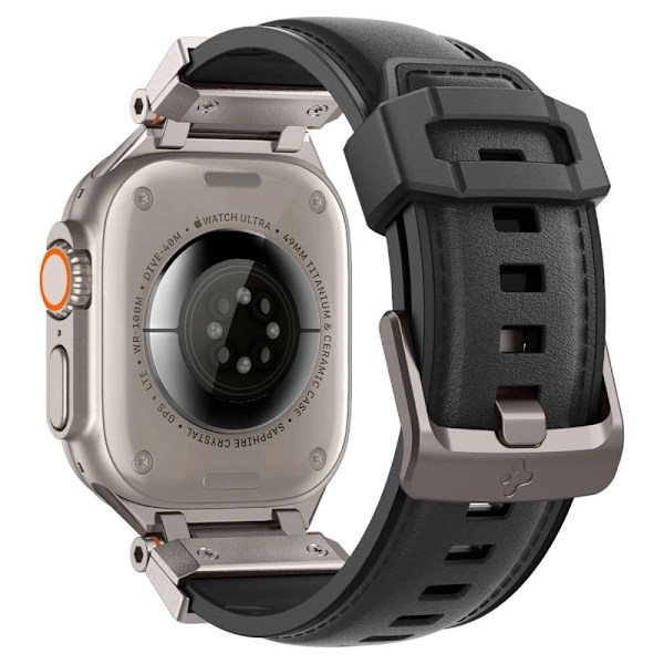 SPIGEN DURAPRO ARMOR PU-REM TIL APPLE WATCH 4/5/6/7/8/9/SE/ULTRA 1/2 (42/44/45/49 MM) - SORT