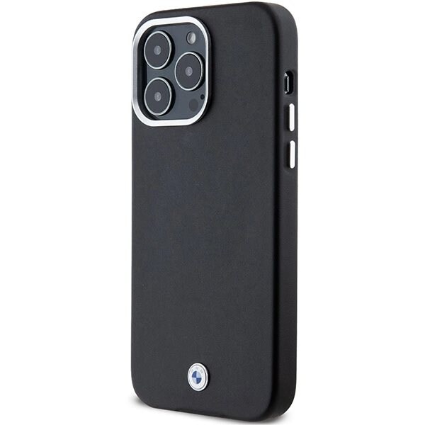 BMW SIGNATURE WRAPPED METAL MAGSAFE ETUI TIL IPHONE 15 PRO MAX - SORT