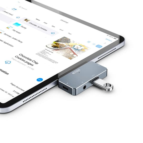 TECH-PROTECT V6-HUB ADAPTER 4IN1 GRÅ