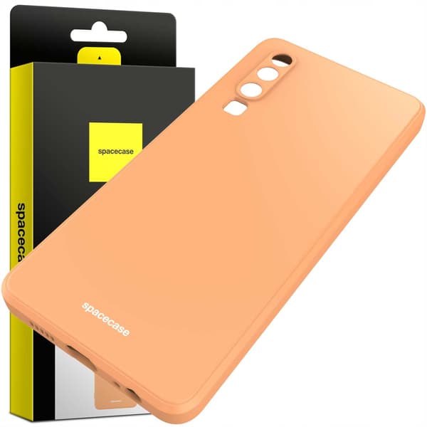 Spacecase Silikonfodral För Huawei P30 Orange Skydd