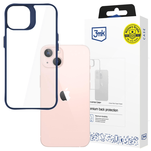 APPLE IPHONE 14 - 3MK SATIN ARMOR CASE+ BLUE
