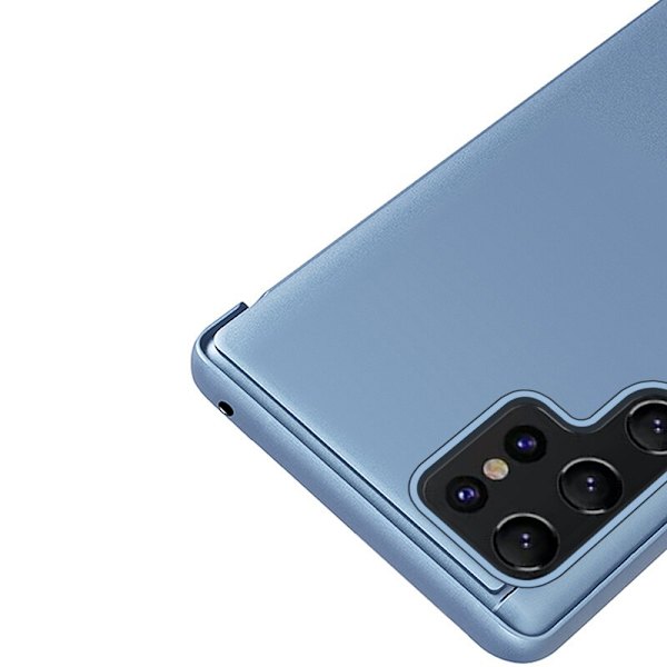 Clear View-deksel til Samsung Galaxy S23 Ultra med blå klaff