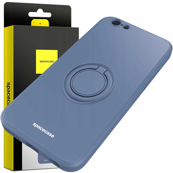 Spacecase Silikonecase Ring För Iphone 6 6S Blå