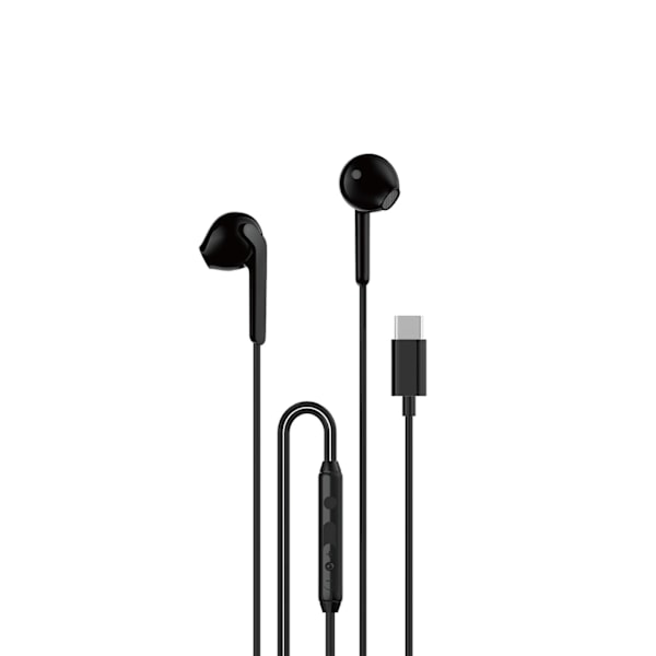 DUDAO X3C IN-EAR KABLEDE USB-C HOVEDTELEFONER 1,2M - SORTE