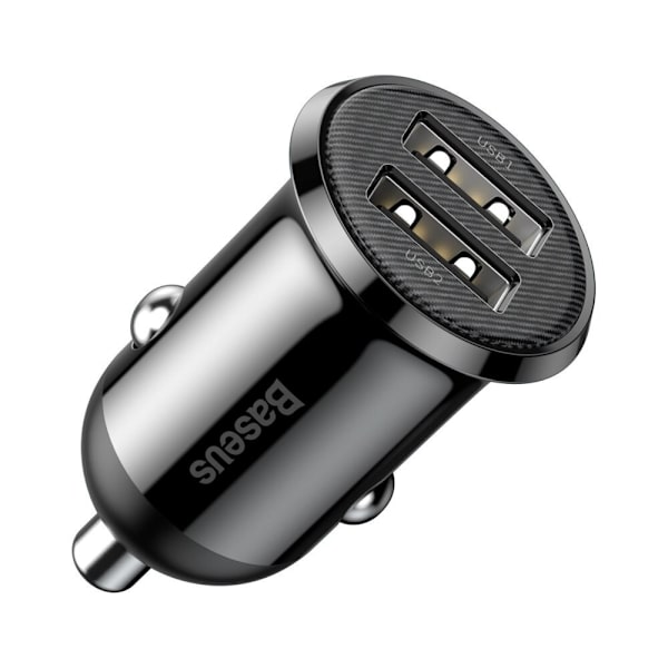 Baseus Grain Pro billader 2x USB 4.8 A svart (CCALLP-01)