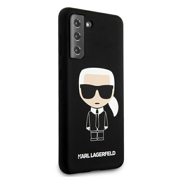 Karl Lagerfeld KLHCS21MSLFBKK S21+ G996 Hard Case Svart/Sort Silikon Iconic