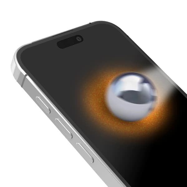 SBS D3O HÆRDET GLAS MED RAMME TIL IPHONE 13 PRO MAX / 14 PLUS