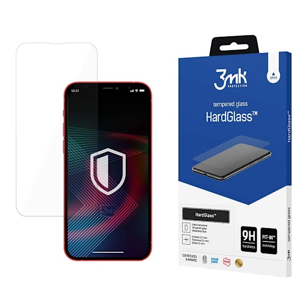 9H 3MK HARDGLASS GLAS TIL IPHONE 13 PRO MAX / 14 PLUS