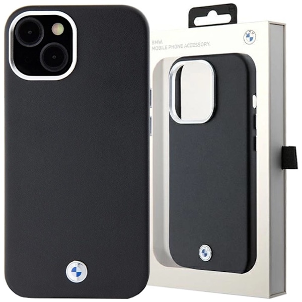 BMW SIGNATURE WRAPPED METAL MAGSAFE ETUI TIL IPHONE 15 PLUS / 14 PLUS - SORT