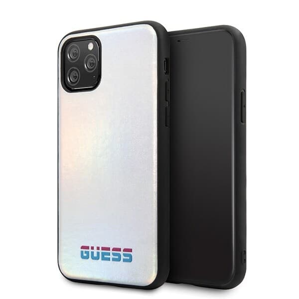 Guess GUHCN58BLD iPhone 11 Pro sølv/sølv hardt skall iriserende