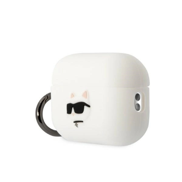 KARL LAGERFELD SILIKONE CHOUPETTE HEAD 3D ETUI TIL AIRPODS PRO 2 - HVID
