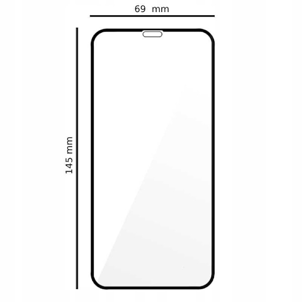 Spacecase 5D Härdat Glas För Iphone Xr 11 3D Skärmskydd