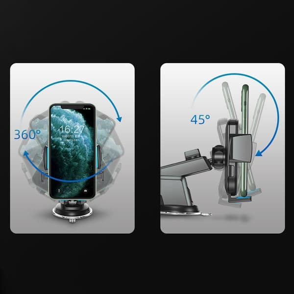JOYROOM BILTELEFONHOLDER TIL DASHBOARD OG VINDUE SORT