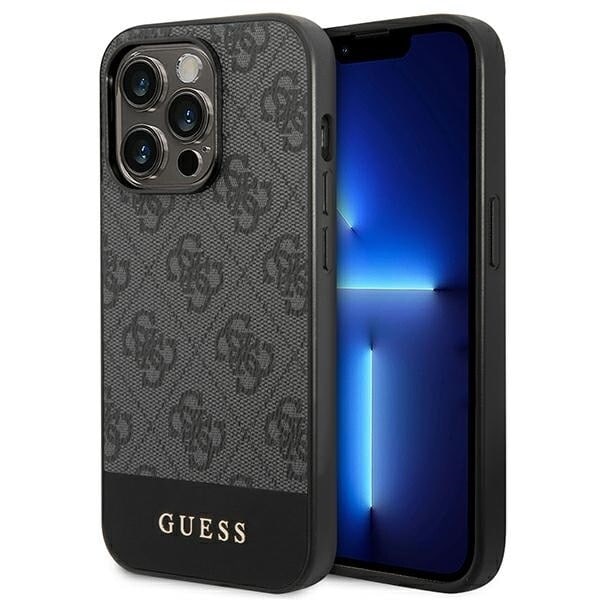 Guess GUHCP14XG4GLGR-deksel til iPhone 14 Pro Max - grå 4G Stripe Collection