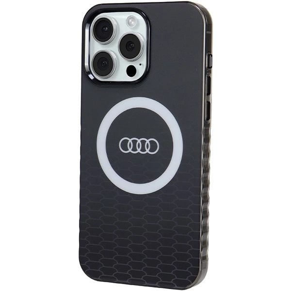 Audi IML Big Logo MagSafe beskyttelsesdeksel til iPhone 15 Pro Max - svart