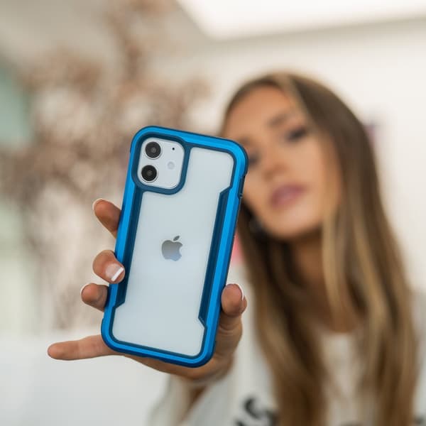 Raptic X-Doria Shield Deksel iPhone 14 Plus pansret deksel blå