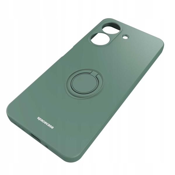 Spacecase Silikon Ringfodral För Xiaomi Redmi 13C 4G / Poco C65 Mörkgrön