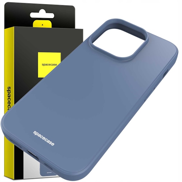 Spacecase Silikonfodral För Iphone 14 Pro Max Blåt Skydd