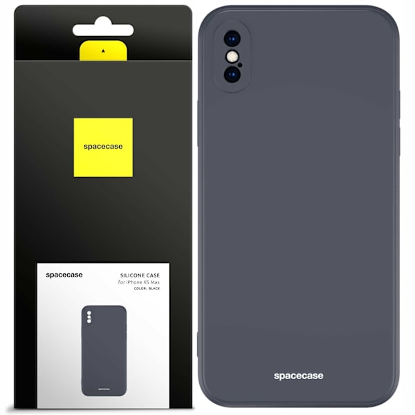 Spacecase Silikonfodral Till Iphone Xs Max Svart