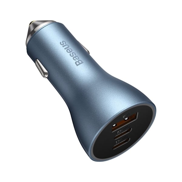 BASEUS BILLADER USB-A + 2X USB-C 65W BLÅ