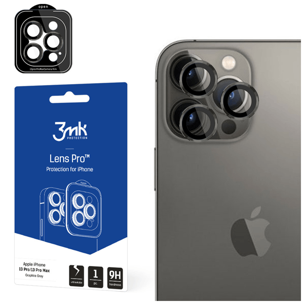 APPLE IPHONE 13 PRO/13 PRO MAX - 3MK LENS PROTECTION PRO GRAPHITE GREY