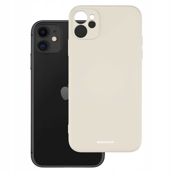 Spacecase Skyddande Silikonfodral För Iphone 11 Bone