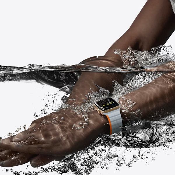 Magnetisk Apple Watch SE 8, 7, 6, 5, 4, 3, 2, 1 (41, 40, 38 mm) Dux Ducis-bånd (LD-versjon) - Grå-oransje