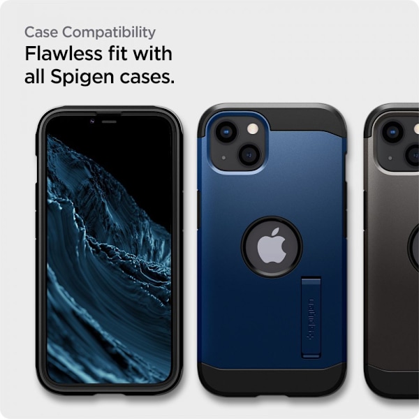 HÆRDET GLAS SPIGEN ALM GLASS FC IPHONE 13 / 13 PRO / 14 SORT