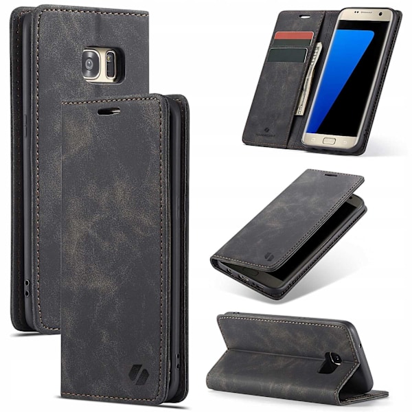 Spacecase Fodral Pålbockskydd För Samsung Galaxy S7 Edge Black