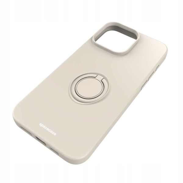 Spacecase Silikon Ringfodral För Iphone 15 Pro Max Bone Case Cover