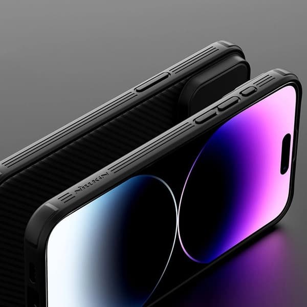 NILLKIN LÆDERCASE KAMERACOVER TIL IPHONE 15 PRO MAX BLUE