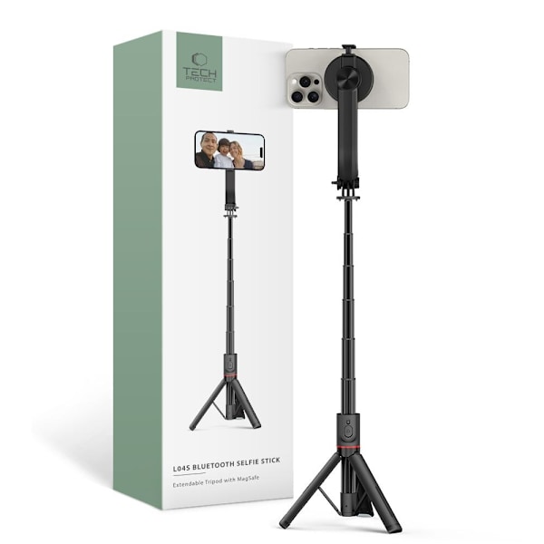TECH-PROTECT L04S MAGSAFE BLUETOOTH SELFIE STICK STATIV SVART