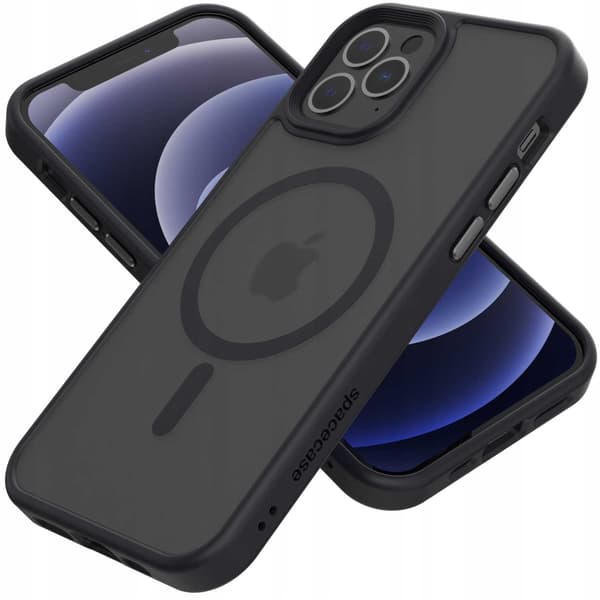 Spacecase Hybrid Case För Iphone 12 12 Pro Black