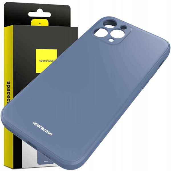 Spacecase Silikonfodral För Iphone 11 Pro Max Blåt Skydd