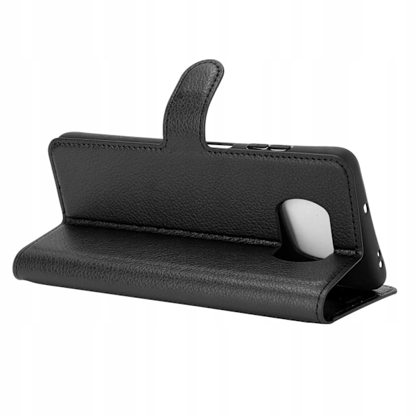 Litchi Case Cover För Poco X3 Nfc Pro Svart Silikon