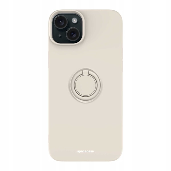 Spacecase Silikon Ringfodral För Iphone 15 Plus Bone Case