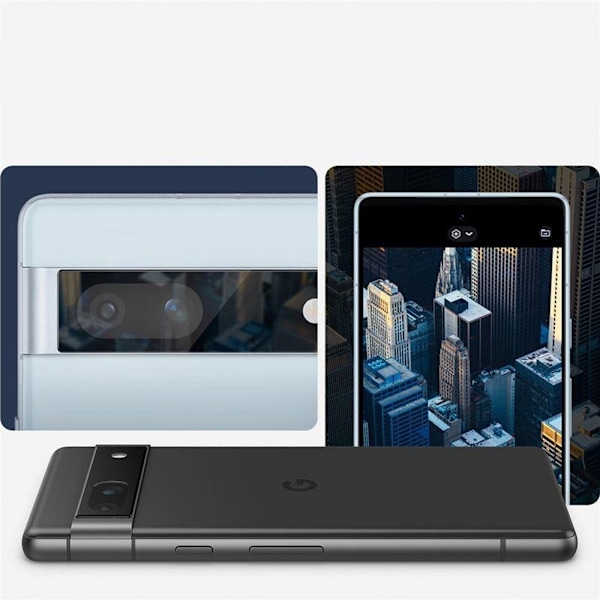 KAMERADEKKSEL SPIGEN OPTIK.TR "EZ FIT" KAMERABESKYTTELSE 2-PAKK GOOGLE PIXEL 7A SVART