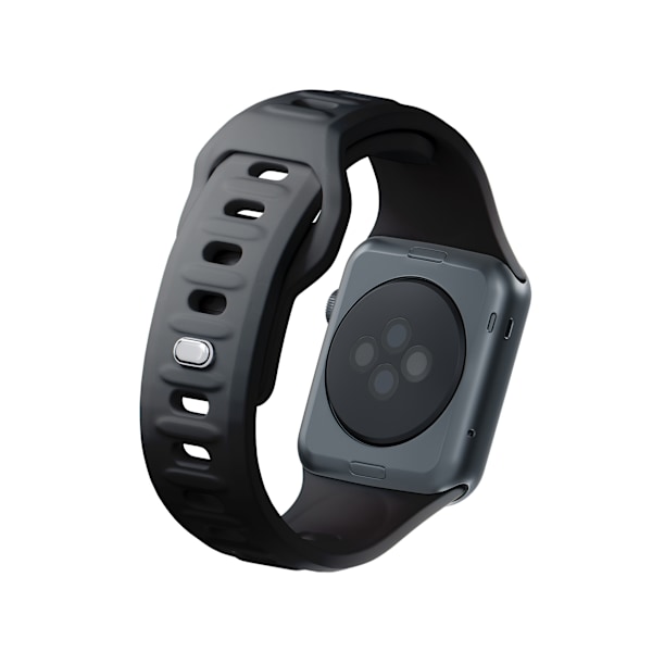 38/40/41 MM SORT - 3MK SILIKONE URREM TIL APPLE