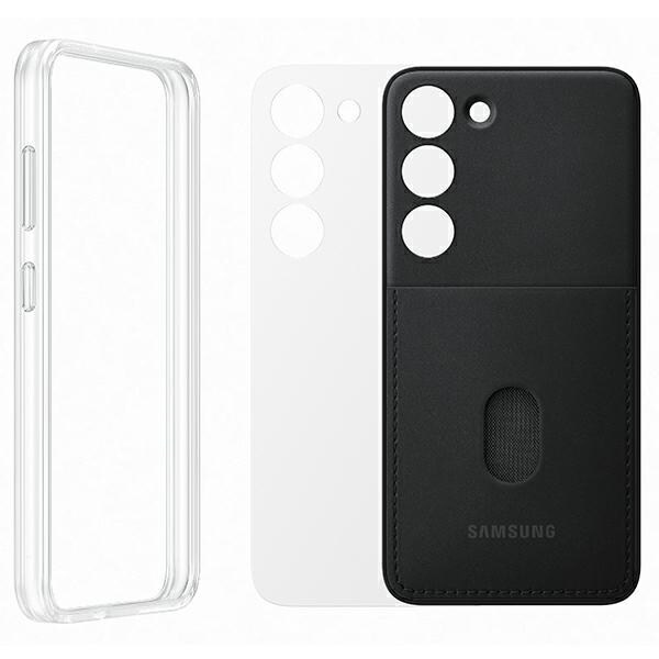 Samsung EF-MS911CB S23 S911 fodral svart/svart Ramskydd