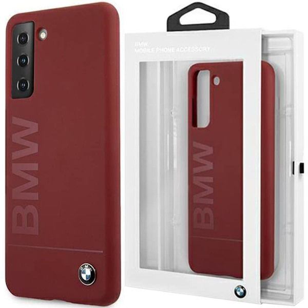 Veske BMW BMHCS21MSLBLRE S21+ G996 rød/rød hard veske Silikon Signature Logo