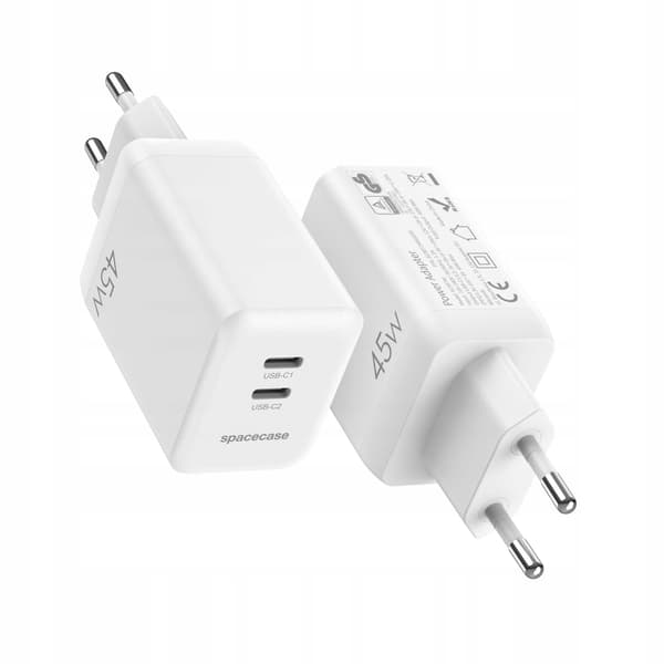 Rymdfall Usb C Laddare 45W Gan För Telefon För Iphone Samsung Xiaomi