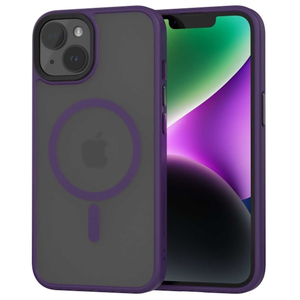 Spacecase Hybrid Magnetiskt Fodral För Iphone 14 Lila Lila Färg