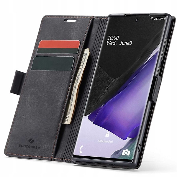 Spacecase Pålbocksväska För Samsung Galaxy Note 20 Svart Skydd